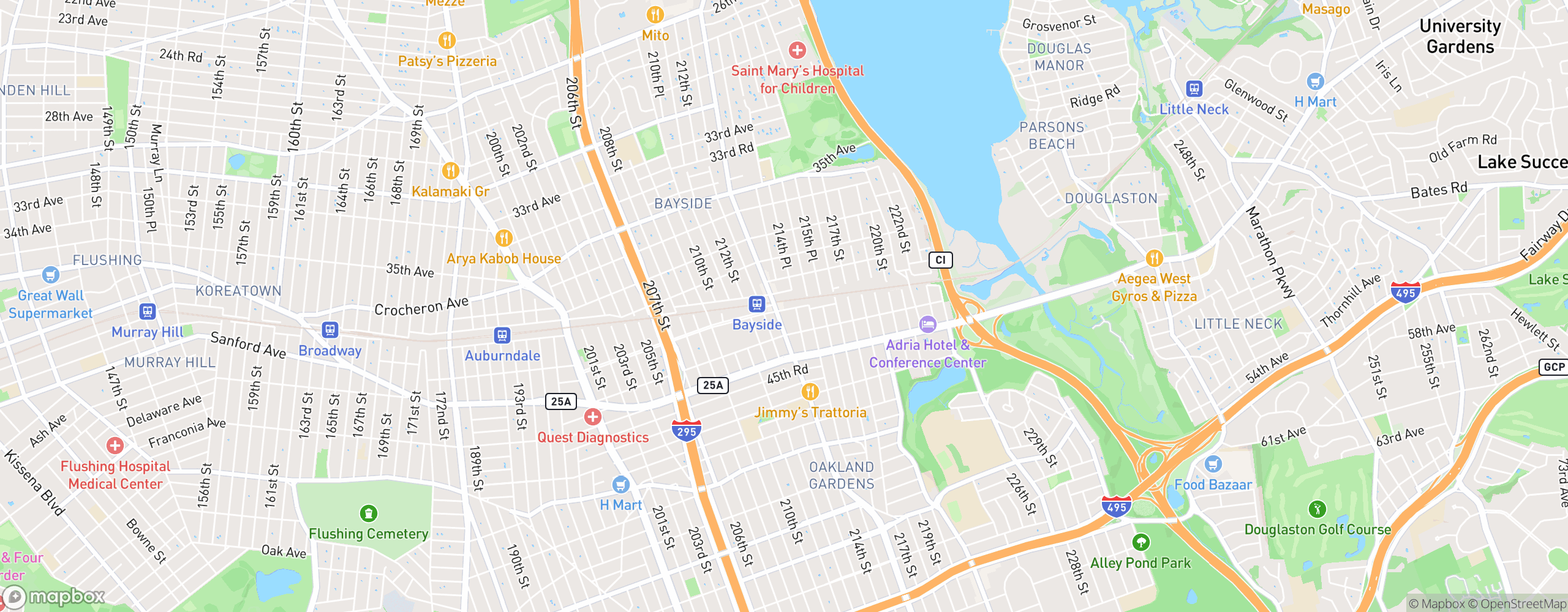 Bayside map