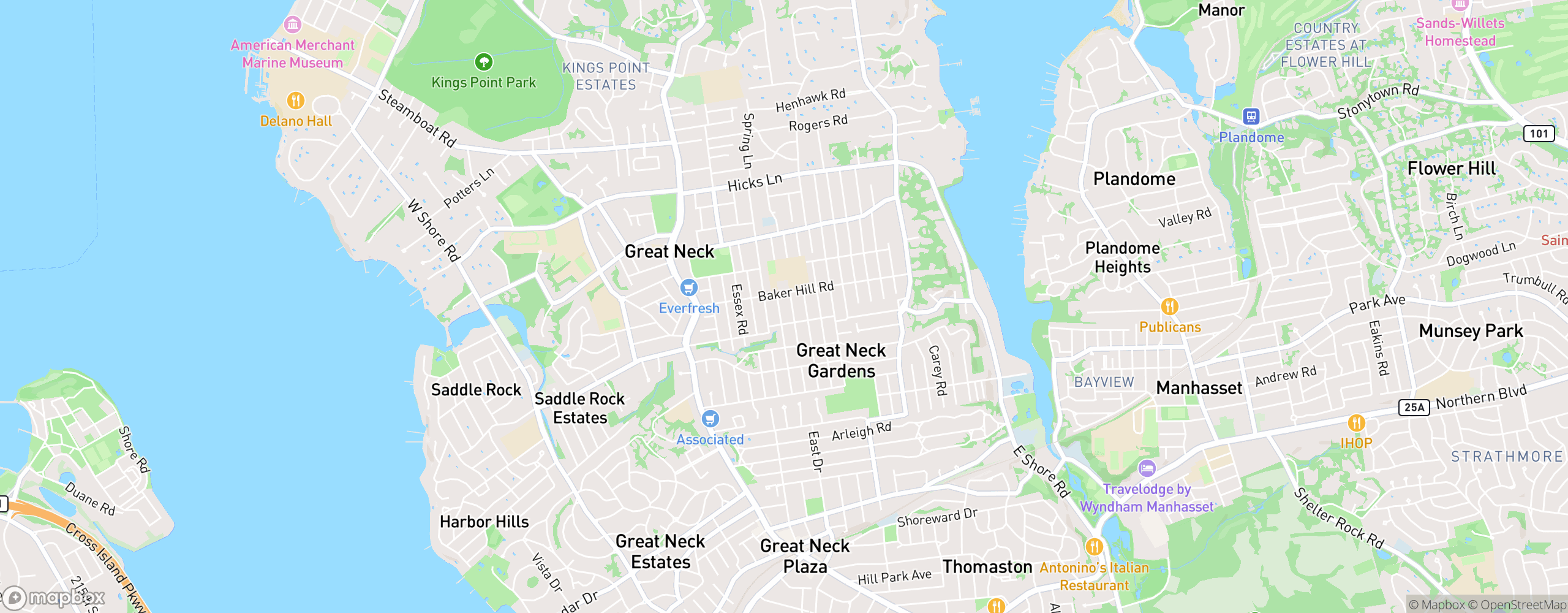 Great Neck map