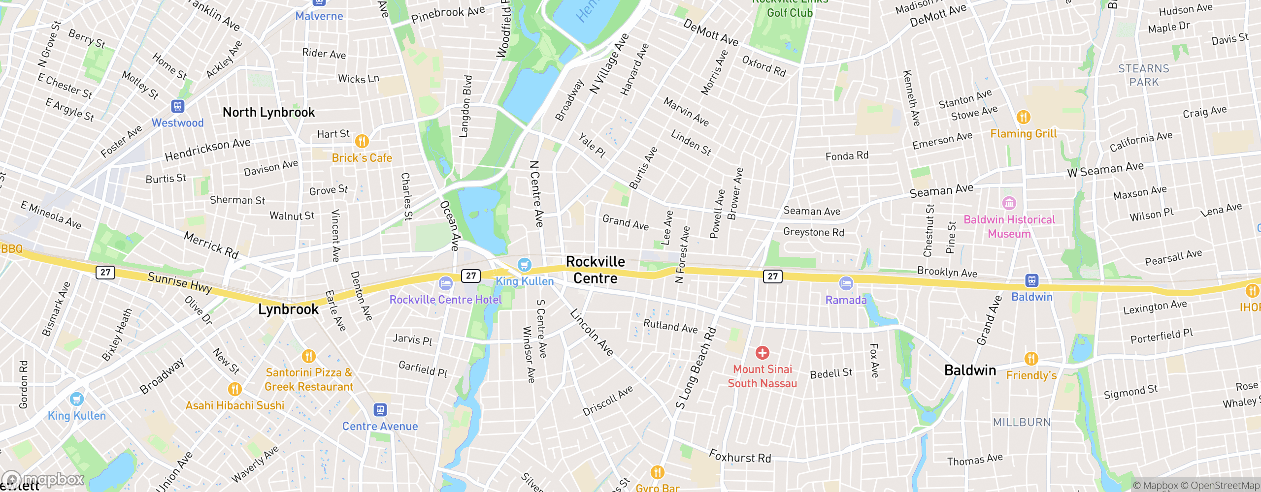 Rockville Centre map